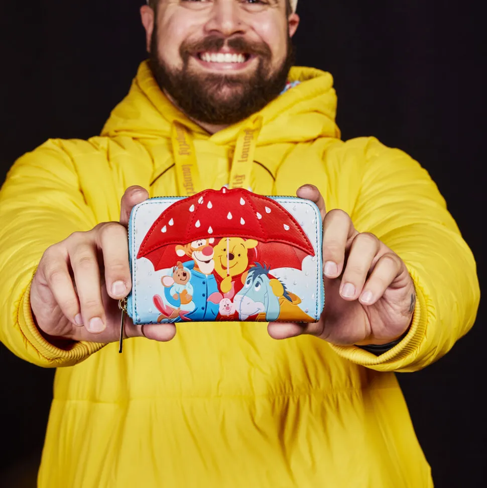 Disney Wallets<Winnie The Pooh & Friends Rainy Day Zip Around Wallet