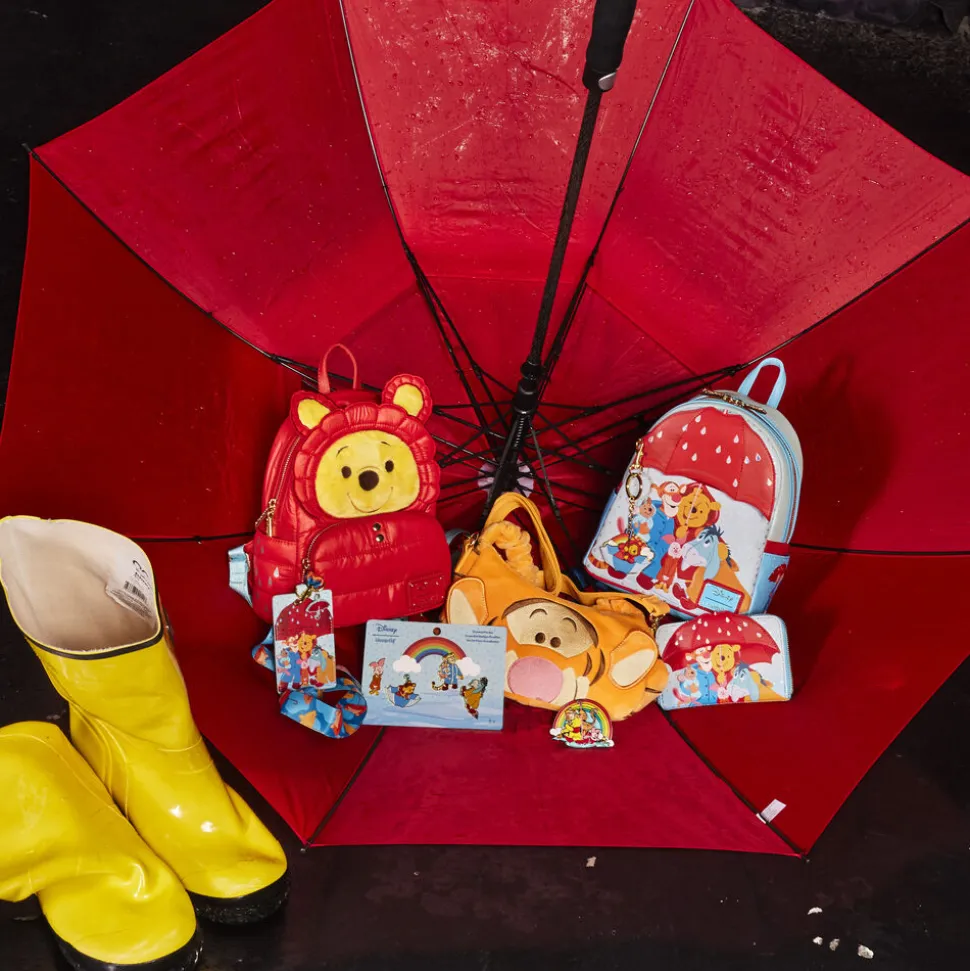 Disney Wallets<Winnie The Pooh & Friends Rainy Day Zip Around Wallet