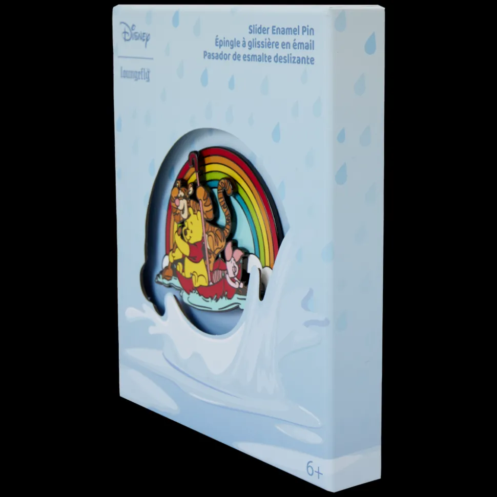 Disney Enamel Pins<Winnie The Pooh & Friends Rainy Day 3" Collector Box Sliding Pin