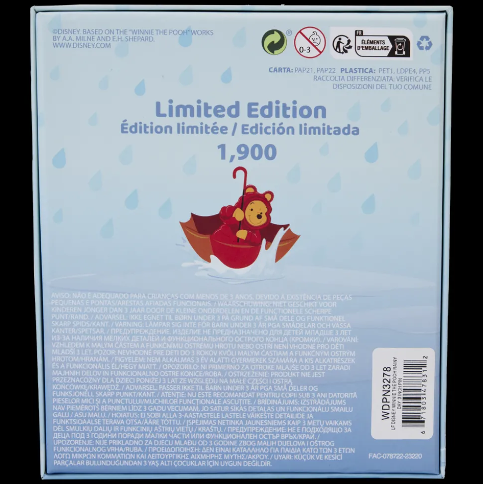 Disney Enamel Pins<Winnie The Pooh & Friends Rainy Day 3" Collector Box Sliding Pin