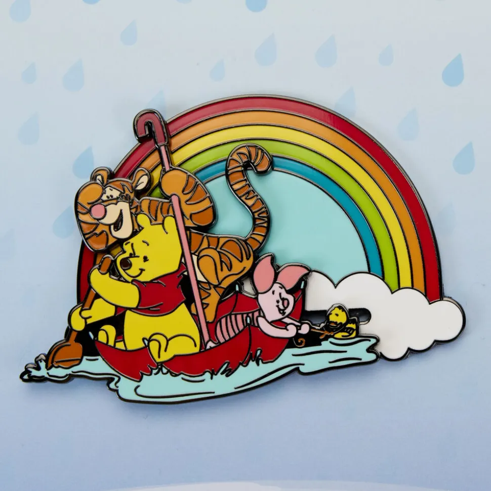Disney Enamel Pins<Winnie The Pooh & Friends Rainy Day 3" Collector Box Sliding Pin