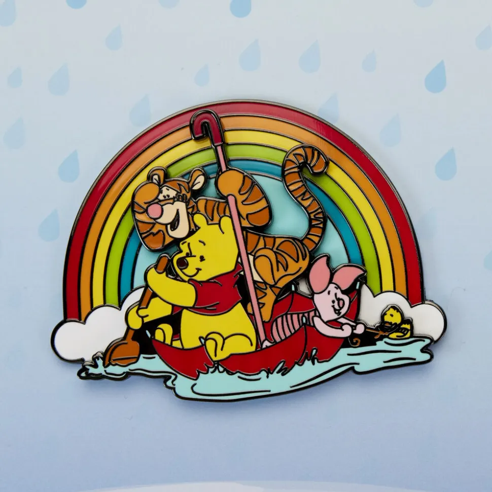 Disney Enamel Pins<Winnie The Pooh & Friends Rainy Day 3" Collector Box Sliding Pin