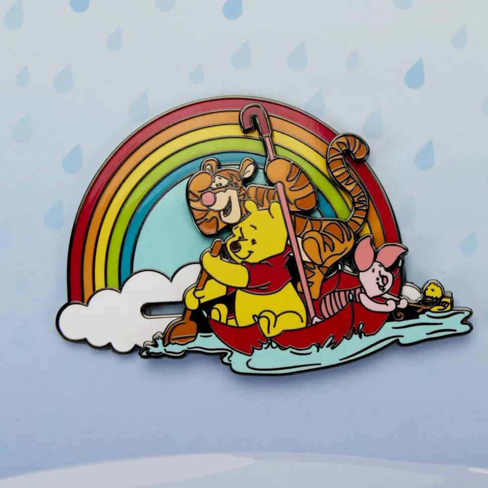 Disney Enamel Pins<Winnie The Pooh & Friends Rainy Day 3" Collector Box Sliding Pin