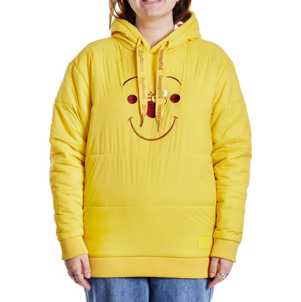 Unisex Disney Tops<Winnie The Pooh Rainy Day Cosplay Puffer Unisex Hoodie
