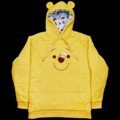 Unisex Disney Tops<Winnie The Pooh Rainy Day Cosplay Puffer Unisex Hoodie